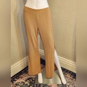 CHASER Cozy Ribbed Knit Side Split Beach Pant Size Small
